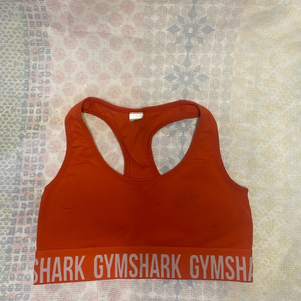 Gymshark Vibrant Orange Racerback Bra